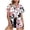 Multicolor, variant on Staron Women's Casual Short Sleeve Hawaiian Print Button Down Shirt Blouse Comfy Relaxed Vacation Beach Top, 3XL