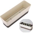 thumbnail image 5 of Rectangular Flower Box, Rectangular Plastic Flower Pot, Outdoor Balcony Planters 30.5cm, Set Of 3, 5 of 5