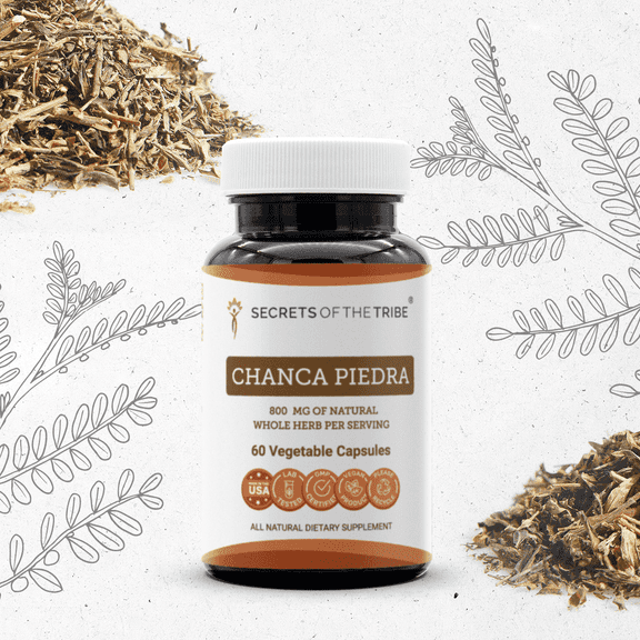 Secrets Of The Tribe Chanca Piedra Capsules Dietary Supplement, Natural Herbal Capsules for Kidney Support, Chanca Piedra (Phyllanthus niruri) Dried Herb, 60 Capsules