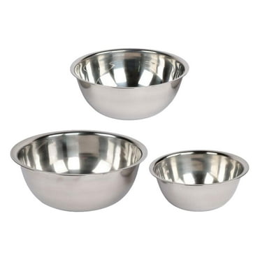 harayaa 3Pcs Stainless Steel Bowls Set Camping Mess Set for Barbecue Outdoor Kitchen