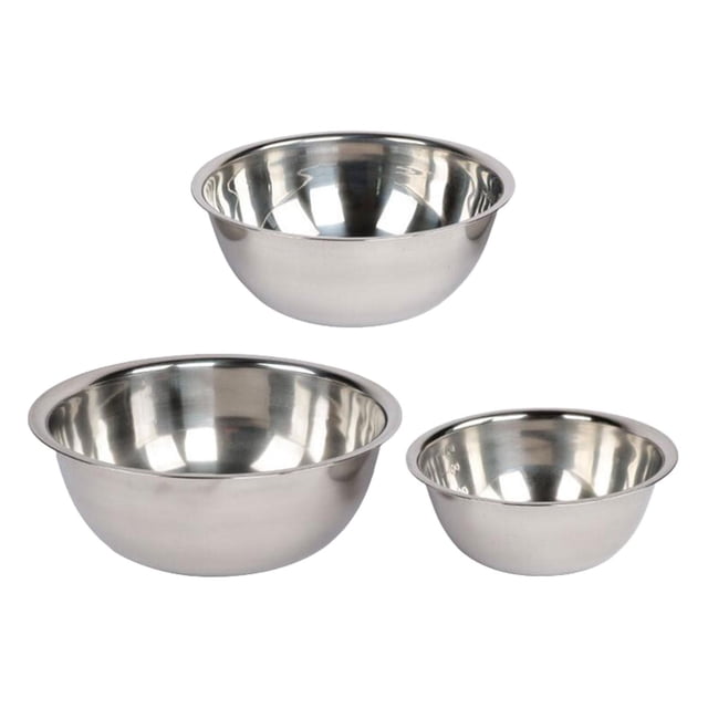 Juego de 3 cuencos de acero inoxidable Zulema utensilios portátiles para acampar