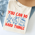 thumbnail image 3 of Godmerch You Can Do Hard Things Teacher Shirt for Women Back to School Motivational Graphic Tee Gift, 3 of 8