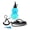 Blue, variant on BOKYAN 28.2 oz / 800 ml Gourd Sports Water Bottle Black Portable Drop Proof Leak Proof Tritan Drinking Jug for Travel Outdoors