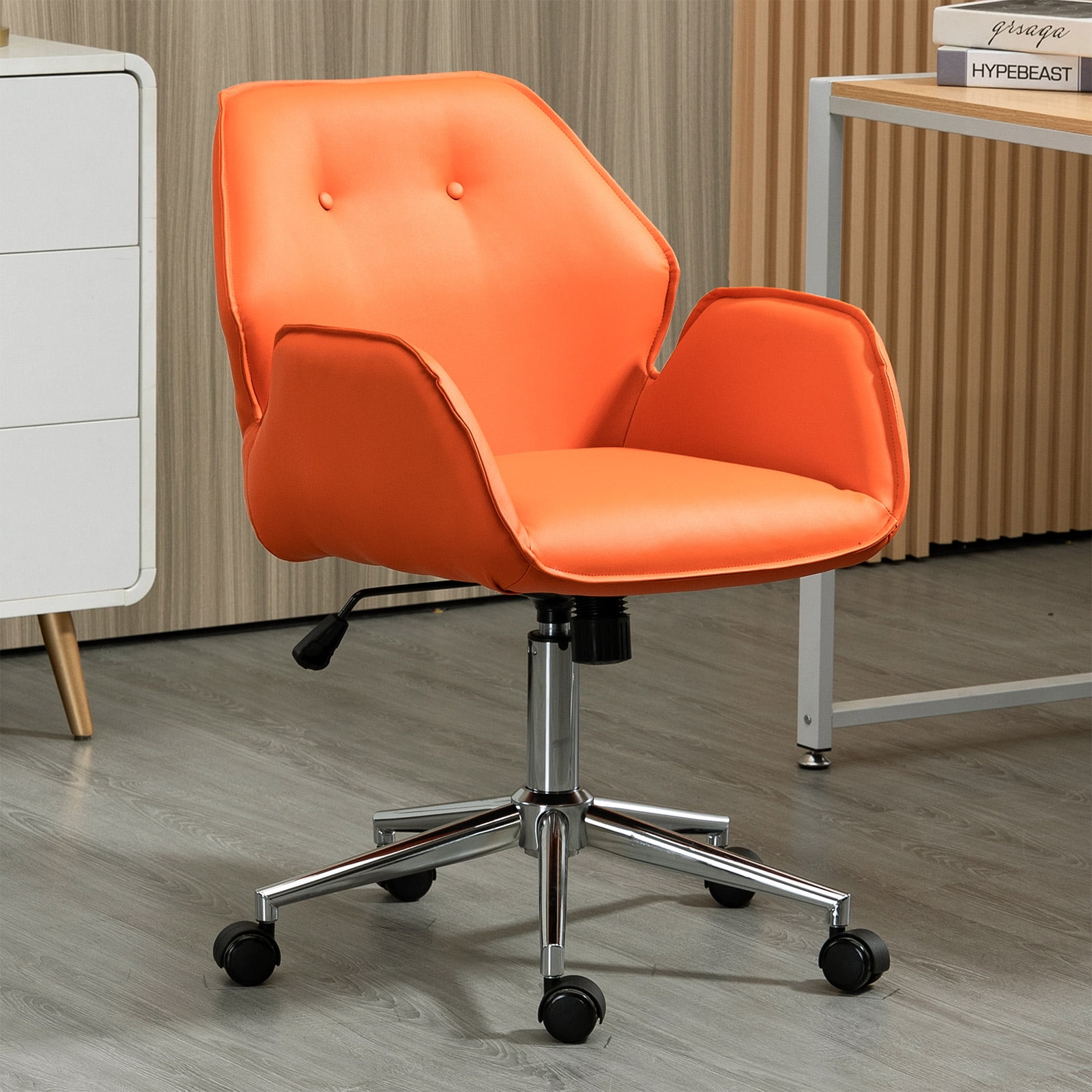 Lower Price office furniture chair swivel low back Nordic Home
