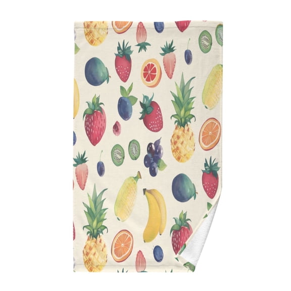 Pure Cotton Face Towel 16x28 Inches Hand Towel Bath Towel Hand Bath Towels Soft Good Water Absorption for Washing Face Wiping Face Coloured Fruit