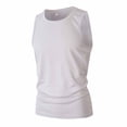 thumbnail image 4 of Jaunzuar Tank Tops Men Muscle Solid Color Summer Sleeveless Shirts Hiking Running Casual Shirts, S-2XL, 4 of 9