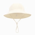 thumbnail image 5 of TOWED22 Baby Sun Hat Toddler Summer UPF 50+ Baby Girl Bucket Hat Wide Brim Beach Hats for Baby Boys Girls(C,S), 5 of 7