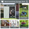 thumbnail image 3 of 5Ft X 3Ft Outdoor Metal Storage Shed Transparent Plate White, 3 of 5