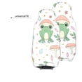 thumbnail image 4 of LAKIMCT Frog Mushrooms Pattern Car Seat Covers Vehicle Front Seat Covers Universal Fit Seat Protector, 4 of 9