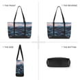 thumbnail image 6 of FORMRS Canvas Laptop Tote Bag for Women with 15.6" Computer Compartments Shoulder Handbag, Ocean Waves, 6 of 7