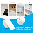 thumbnail image 3 of 3,8 cm x 3,2 m baño cocina ducha a prueba de agua cinta a prueba de moho fregadero baño tiras de sellado cintas autoadhesivas yeso impermeable, 3 of 5