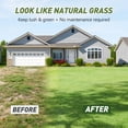 thumbnail image 6 of Realistic Deluxe Artificial Grass Synthetic Thick Lawn Turf Carpet 3 FT x 5 FT 15 Square FT Green, 6 of 9