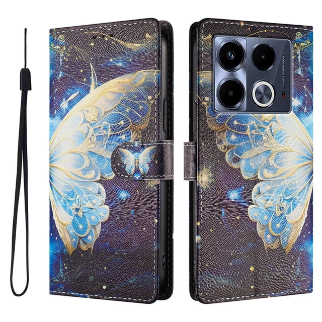 FOXDOCK Funda Tipo Cartera para infinix Note 40 5G con Soporte y Correa – Diseño de Patrones Lindos