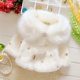 thumbnail image 2 of Diufon Toddler Girls Warm Cape Coats Fall Winter Plush Thickened Parls Jacket Cotton Fleece Outerwear for Baby, 2 of 6