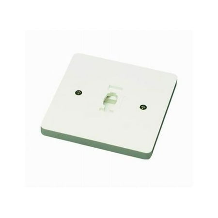 Wht Line Voltage Track Lighting - Cal Lighting HT-293 Line Voltage Square Monopoint Plate for HT Track Systems