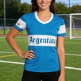 thumbnail image 4 of Womens Workout Tops T Shirts Graphic Football Short Sleeve Athletic Crewneck Soft Breathable Fans Players Casual Trendy Shirts, 4 of 5