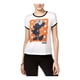 thumbnail image 1 of Mighty Fine Mujer Minnie Mouse Ringer Graphic Camiseta, Blanco, Mediano Mighty Fine Camiseta gráfica, 1 of 2