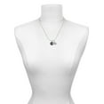 thumbnail image 3 of Delight Jewelry Silvertone Celtic Knot in Black Circle Mother & Daughter Heart Necklaces (Set of 2), 19"+2", 3 of 4