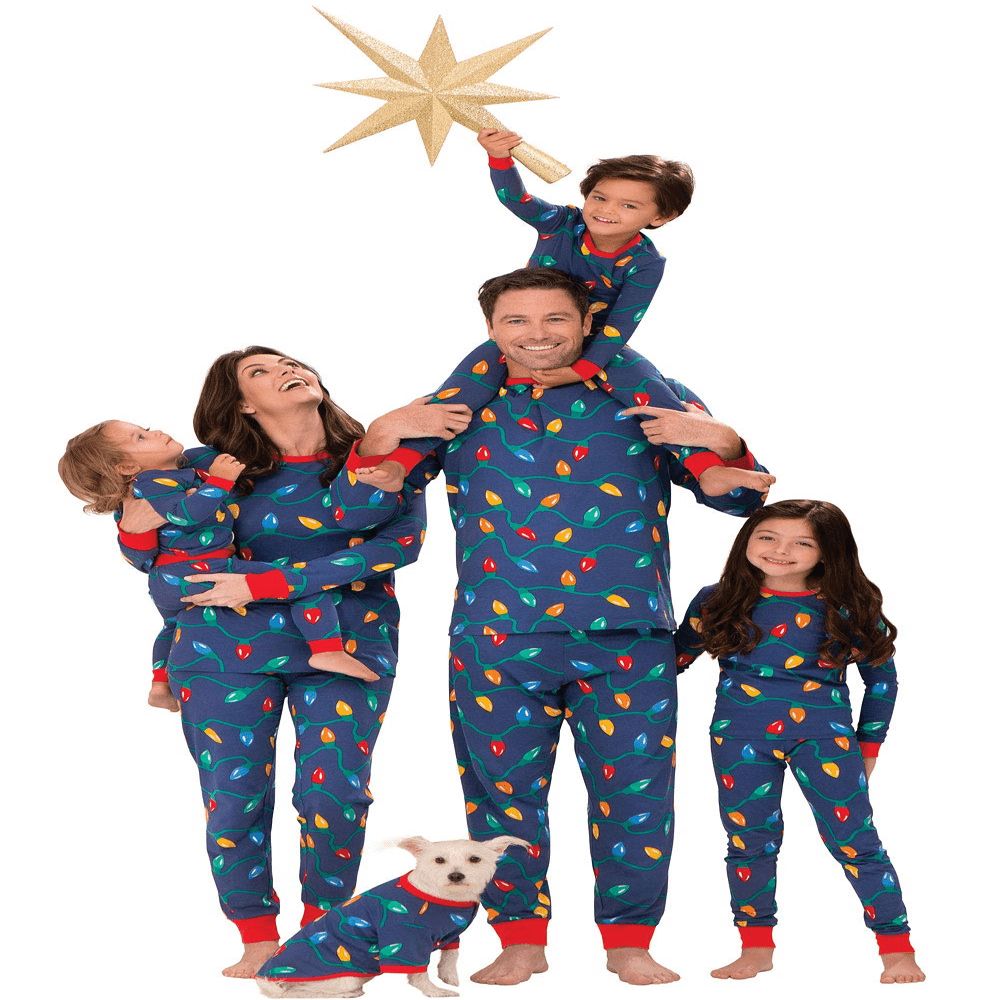 Family matching winter pajamas hotsell