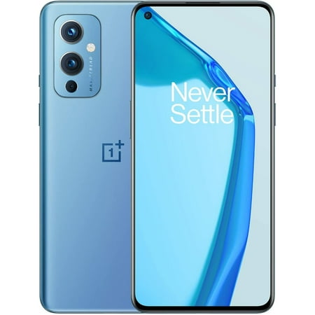 OnePlus 9 5G LE2110 128GB 8GB RAM Factory Unlocked (GSM Only | No CDMA - not Compatible with Verizon/Sprint) China Version - Arctic Sky (Blue)