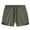 Army Green, variant on Mens Gym Shorts 5" Solid Color Workout Gym Fitness Training Shorts Quick Dry Athletic Short Summer Elasticated Waist Short Lightweight Pants with Zip Pockets