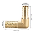 thumbnail image 2 of Conector de tubo de codo de latón de 12mm a 10mm, adaptador de manguera de 90 grados, 1 pieza, 2 of 3