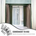 thumbnail image 2 of KAKOWELY ceiling curtain rail code 6pcs Curtain Tops Installation Single Code Stainless Steel Curtain Track Mounting Hidden Tops Install Repair Fittings Silver, 2 of 5