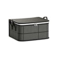 thumbnail image 2 of Large Capacity Storage Box, Foldable Home Storage Bins with Reinforced Handles,Zippered Organizer for Quilts Clothes & Bedding for Moving Day, Closet &bedroom Use A, 2 of 5