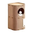 thumbnail image 1 of BELOVING Cat House 2 Layered Prevents Furniture Damage Pet Accessory Enclosed Pet Bed Camel, 1 of 9