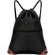 thumbnail image 1 of Bolsa con cordón para mujer y hombre, bolsa deportiva impermeable, mochila con cordón, bolsa deportiva para gimnasio, mochila grande resistente al agua, bolsillo exterior con cremallera, 1 of 7