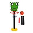 thumbnail image 1 of Soporte de aro de baloncesto de dibujos animados ajustable y animales regalo exterior Rana Sharpla Puesto de baloncesto, 1 of 8
