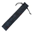 thumbnail image 4 of Chinese Calligraphy Style Decorative Folding Hand Fan Bag Dustproof Holder Protector Pouch Case Cover Gifts Red, 4 of 5