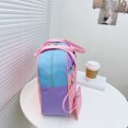 thumbnail image 3 of Bolsa de lona de de hombro de patchwork transparente de moda para mujer (rosa púrpura) Ehuebsd  Para Estrenar, 3 of 9