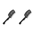 thumbnail image 1 of Vogacara Peine para masaje del cuero cabelludo para niñas, cepillo para el cabello con cerdas de nailon para mujeres, cepillo para desenredar Type2 NO2, 1 of 6