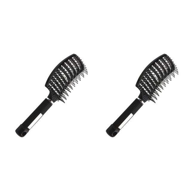 Vogacara Peine para masaje del cuero cabelludo para niñas, cepillo para el cabello con cerdas de nailon para mujeres, cepillo para desenredar Type2 NO2