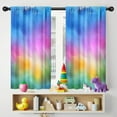 thumbnail image 5 of Blackout Kids Curtains,Rainbow Tie Dye Cloud Pattern Childrens Insulated Curtains Set Of 2,Bedroom Essentials,Toddler Room Decor 42"x54", 5 of 5