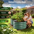 thumbnail image 2 of GVDV Raised Garden Bed Outdoor, 2Pcs 2x2x1ft Metal Raised Beds Kit for Backyard, Round Garden Beds for Gardening Vegetables Flowers Fruits Herbs, Easy Assembly, 2 of 7
