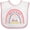 White and Pink, variant on Inktastic Handpicked for Earth by My Uncle in Heaven Rainbow Boys or Girls Baby Bib