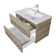 thumbnail image 5 of Cutler Kitchen and Bath Kato 30" Wood/Cultured Marble Bathroom Vanity in Oak, 5 of 5
