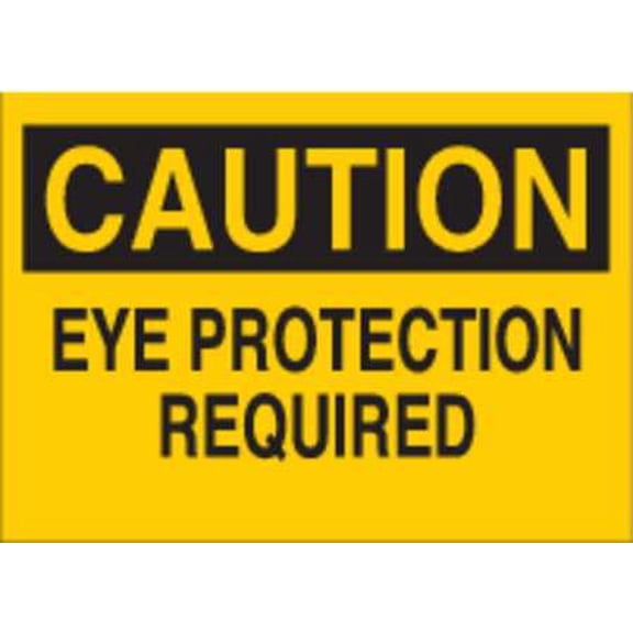 brady 22400 caution sign, 10 x 14in, bk/yel, eng, text