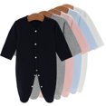 thumbnail image 4 of Dakiuu Baby Cotton Footed Sleeper 3 Piece Layette Set with Hat and Scratch Mittens 0 to 6 Months, 4 of 6