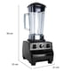 thumbnail image 2 of Licuadora Comercial 10 Velocidades y Pulso BARTECH BA-818 Negra BARTECH BA-818, 2 of 6