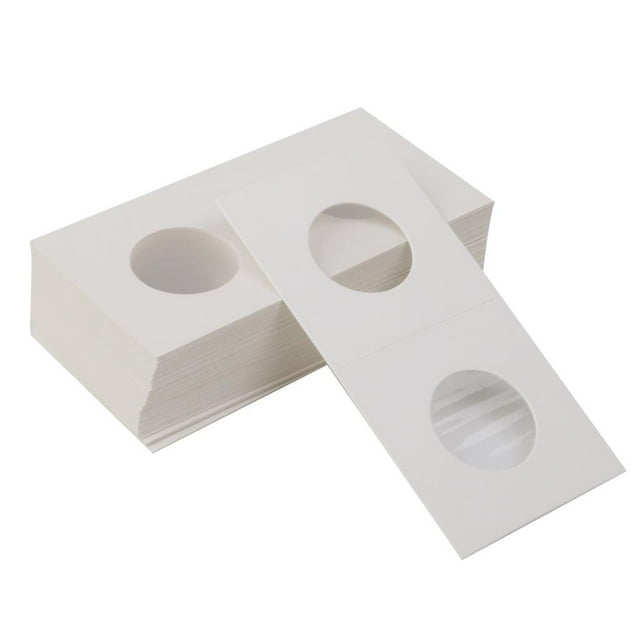 Portamoneda de Cartulina Protección Monedas de 27.5mm + 35mm ( Paquete de 100pcs ) Baoblaze Cartuchos de monedas