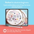 thumbnail image 4 of Stitch Sampler Beginner Embroidery Kit – Easy Embroidery Kit for Beginners with Hoop, Thread & Patterns – Hand Embroidery Kit for Adults and Teens – Complete Embroidery Starter Kit, 4 of 8