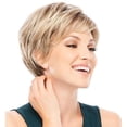 thumbnail image 3 of Charmante Perruque en Cheveux Humains pour Femmes, Cheveux Blonds Courts aux Racines Noires, 3 of 5