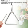 thumbnail image 3 of Hand Percussion Triangle, Crisp Sound High Strength Rust Prevention Triangle Instrument  for Rhythm Education, 3 of 7