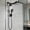 Black-12 Inch - Standard, variant on Shower Head 10 Inch High Rain With Handheld Spray Combo  Adjustable Dual Rainfall - Showerhead Comb Set Extension Arm 60 Long Hose(black)