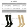 thumbnail image 2 of 3 Pair Compression Socks with Zipper for Women Thigh High Compression Stockings 20-30mmhg Support Socks for Women Men, 2 of 9