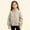 Khaki, variant on Fleece Jacket Girls Kids Stand Collar Solid Polar Fleece Zip Liner Jacket Toddler Girls Soft Warm Transitional Inner Coat