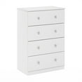 thumbnail image 2 of Furinno Tidur Simple Design 4-Drawer Dresser, Solid White, 2 of 5